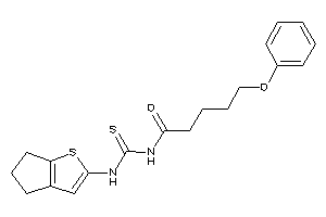 N-(5,6-dihydro-4H-cyclopenta[b]thiophen-2-ylthiocarbamoyl)-5-phenoxy-valeramide