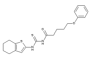 5-phenoxy-N-(4,5,6,7-tetrahydrobenzothiophen-2-ylthiocarbamoyl)valeramide