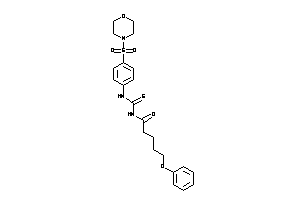 Image of N-[(4-morpholinosulfonylphenyl)thiocarbamoyl]-5-phenoxy-valeramide