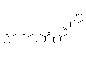 N-[[3-(hydrocinnamoylamino)phenyl]thiocarbamoyl]-5-phenoxy-valeramide