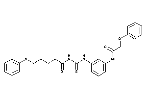 5-phenoxy-N-[[3-[(2-phenoxyacetyl)amino]phenyl]thiocarbamoyl]valeramide