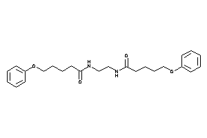 5-phenoxy-N-[2-(5-phenoxypentanoylamino)ethyl]valeramide