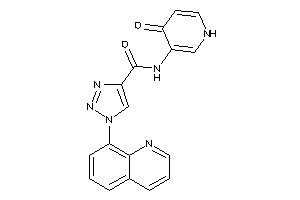 N-(4-keto-1H-pyridin-3-yl)-1-(8-quinolyl)triazole-4-carboxamide