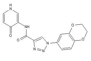 1-(2,3-dihydro-1,4-benzodioxin-6-yl)-N-(4-keto-1H-pyridin-3-yl)triazole-4-carboxamide