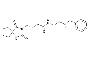 N-[2-(benzylamino)ethyl]-4-(2,4-diketo-1,3-diazaspiro[4.4]nonan-3-yl)butyramide
