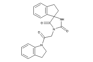3-(2-indolin-1-yl-2-keto-ethyl)spiro[imidazolidine-5,1'-indane]-2,4-quinone