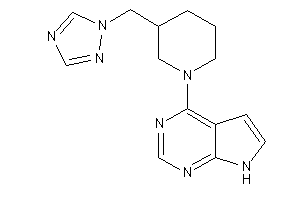 4-[3-(1,2,4-triazol-1-ylmethyl)piperidino]-7H-pyrrolo[2,3-d]pyrimidine