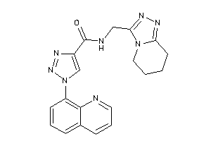 1-(8-quinolyl)-N-(5,6,7,8-tetrahydro-[1,2,4]triazolo[4,3-a]pyridin-3-ylmethyl)triazole-4-carboxamide