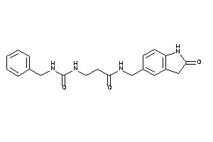 3-(benzylcarbamoylamino)-N-[(2-ketoindolin-5-yl)methyl]propionamide