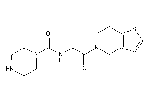 N-[2-(6,7-dihydro-4H-thieno[3,2-c]pyridin-5-yl)-2-keto-ethyl]piperazine-1-carboxamide