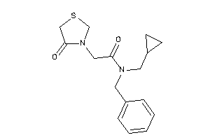 N-benzyl-N-(cyclopropylmethyl)-2-(4-ketothiazolidin-3-yl)acetamide