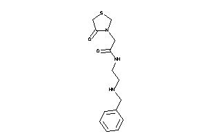 Image of N-[2-(benzylamino)ethyl]-2-(4-ketothiazolidin-3-yl)acetamide