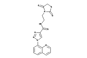 N-[2-(2,4-diketothiazolidin-3-yl)ethyl]-1-(8-quinolyl)triazole-4-carboxamide