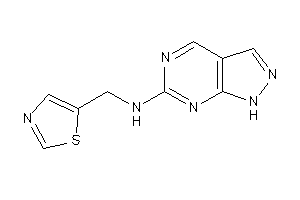 1H-pyrazolo[3,4-d]pyrimidin-6-yl(thiazol-5-ylmethyl)amine