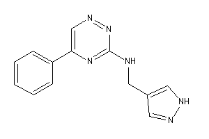 Image of (5-phenyl-1,2,4-triazin-3-yl)-(1H-pyrazol-4-ylmethyl)amine