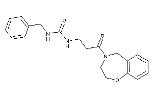 1-benzyl-3-[3-(3,5-dihydro-2H-1,4-benzoxazepin-4-yl)-3-keto-propyl]urea