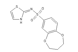 N-(4-thiazolin-2-ylidene)-3,4-dihydro-2H-1,5-benzodioxepine-7-sulfonamide