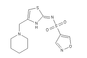 N-[4-(piperidinomethyl)-4-thiazolin-2-ylidene]isoxazole-4-sulfonamide