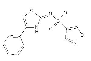 N-(4-phenyl-4-thiazolin-2-ylidene)isoxazole-4-sulfonamide