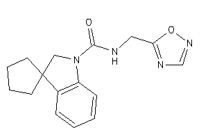 N-(1,2,4-oxadiazol-5-ylmethyl)spiro[cyclopentane-1,3'-indoline]-1'-carboxamide