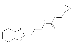 1-(cyclopropylmethyl)-3-[3-(4,5,6,7-tetrahydro-1,3-benzothiazol-2-yl)propyl]urea