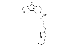 N-[3-(4,5,6,7-tetrahydro-1,3-benzothiazol-2-yl)propyl]-1,3,4,5-tetrahydropyrido[4,3-b]indole-2-carboxamide