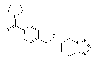 Pyrrolidino-[4-[(5,6,7,8-tetrahydro-[1,2,4]triazolo[1,5-a]pyridin-6-ylamino)methyl]phenyl]methanone