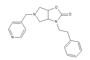 3-phenethyl-5-(4-pyridylmethyl)-3a,4,6,6a-tetrahydropyrrolo[3,4-d]oxazol-2-one