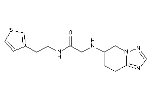 2-(5,6,7,8-tetrahydro-[1,2,4]triazolo[1,5-a]pyridin-6-ylamino)-N-[2-(3-thienyl)ethyl]acetamide