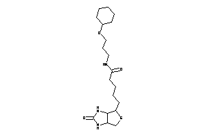 N-[3-(cyclohexoxy)propyl]-5-(2-keto-1,3,3a,4,6,6a-hexahydrothieno[3,4-d]imidazol-4-yl)valeramide