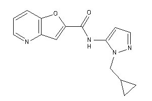 N-[2-(cyclopropylmethyl)pyrazol-3-yl]furo[3,2-b]pyridine-2-carboxamide