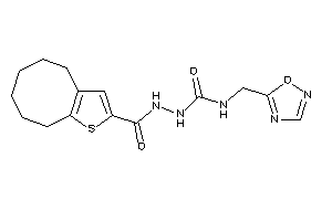 1-(4,5,6,7,8,9-hexahydrocycloocta[b]thiophene-2-carbonylamino)-3-(1,2,4-oxadiazol-5-ylmethyl)urea