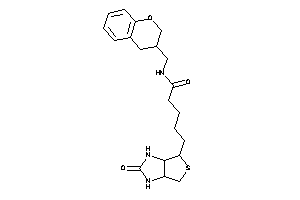 N-(chroman-3-ylmethyl)-5-(2-keto-1,3,3a,4,6,6a-hexahydrothieno[3,4-d]imidazol-4-yl)valeramide