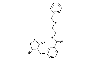 N-[2-(benzylamino)ethyl]-3-[(2,4-diketothiazolidin-3-yl)methyl]benzamide