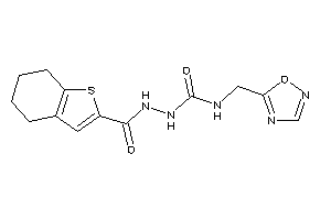 1-(1,2,4-oxadiazol-5-ylmethyl)-3-(4,5,6,7-tetrahydrobenzothiophene-2-carbonylamino)urea