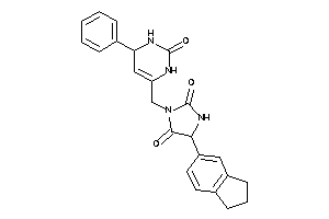 5-indan-5-yl-3-[(2-keto-4-phenyl-3,4-dihydro-1H-pyrimidin-6-yl)methyl]hydantoin