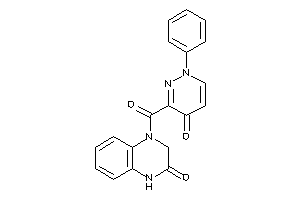 4-(4-keto-1-phenyl-pyridazine-3-carbonyl)-1,3-dihydroquinoxalin-2-one