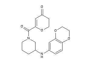 6-[3-(2,3-dihydro-1,4-benzodioxin-6-ylamino)piperidine-1-carbonyl]-2,3-dihydropyran-4-one