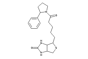 6-[5-keto-5-(2-phenylpyrrolidino)pentyl]-1,3,3a,4,6,6a-hexahydrothieno[3,4-d]imidazol-2-one