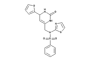 N-[[4-(2-furyl)-2-keto-3,4-dihydro-1H-pyrimidin-6-yl]methyl]-N-thiazol-2-yl-benzenesulfonamide