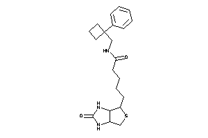 5-(2-keto-1,3,3a,4,6,6a-hexahydrothieno[3,4-d]imidazol-4-yl)-N-[(1-phenylcyclobutyl)methyl]valeramide