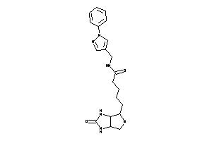 5-(2-keto-1,3,3a,4,6,6a-hexahydrothieno[3,4-d]imidazol-4-yl)-N-[(1-phenylpyrazol-4-yl)methyl]valeramide