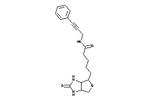 5-(2-keto-1,3,3a,4,6,6a-hexahydrothieno[3,4-d]imidazol-4-yl)-N-(3-phenylprop-2-ynyl)valeramide