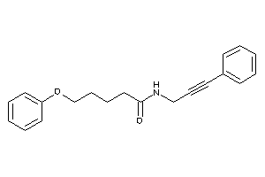 Image of 5-phenoxy-N-(3-phenylprop-2-ynyl)valeramide