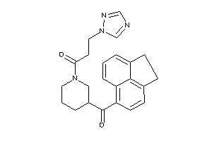 1-[3-(acenaphthene-5-carbonyl)piperidino]-3-(1,2,4-triazol-1-yl)propan-1-one