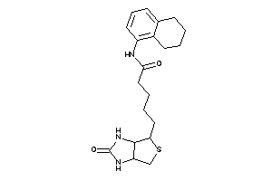 5-(2-keto-1,3,3a,4,6,6a-hexahydrothieno[3,4-d]imidazol-4-yl)-N-tetralin-5-yl-valeramide