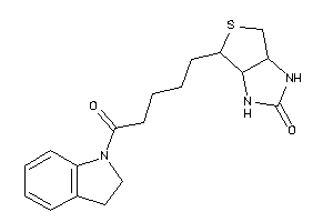 6-(5-indolin-1-yl-5-keto-pentyl)-1,3,3a,4,6,6a-hexahydrothieno[3,4-d]imidazol-2-one