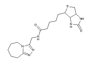 5-(2-keto-1,3,3a,4,6,6a-hexahydrothieno[3,4-d]imidazol-4-yl)-N-(6,7,8,9-tetrahydro-5H-[1,2,4]triazolo[4,3-a]azepin-3-ylmethyl)valeramide