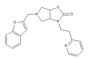 5-(benzofuran-2-ylmethyl)-3-[2-(2-pyridyl)ethyl]-3a,4,6,6a-tetrahydropyrrolo[3,4-d]oxazol-2-one