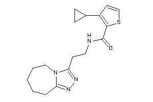 3-cyclopropyl-N-[2-(6,7,8,9-tetrahydro-5H-[1,2,4]triazolo[4,3-a]azepin-3-yl)ethyl]thiophene-2-carboxamide